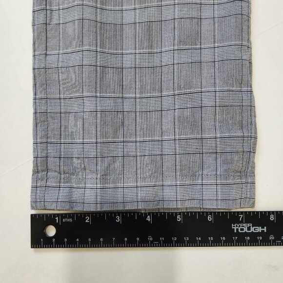 Golfino Casual Drive Checked Trouser Slim‎ Golf Pants 32 Gray Stretch Preppy - Picture 8 of 10